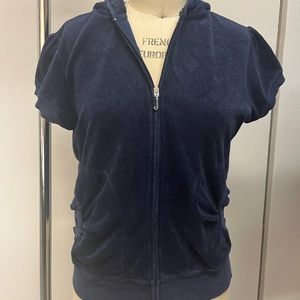 Juicy Couture navy terry XL short sleeve original sweatsuit Y2K trendy spring